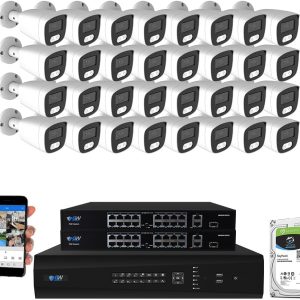 4K Security Camera System - 32 Channel 12MP NVR