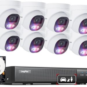 4K PoE Security Camera System - 12MP, 16CH NVR