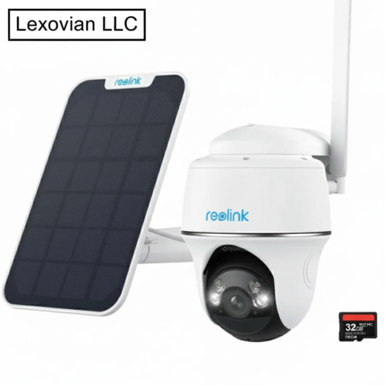 Lexovian Go PT Plus - 4G LTE Solar-Powered Outdoor Security Camera